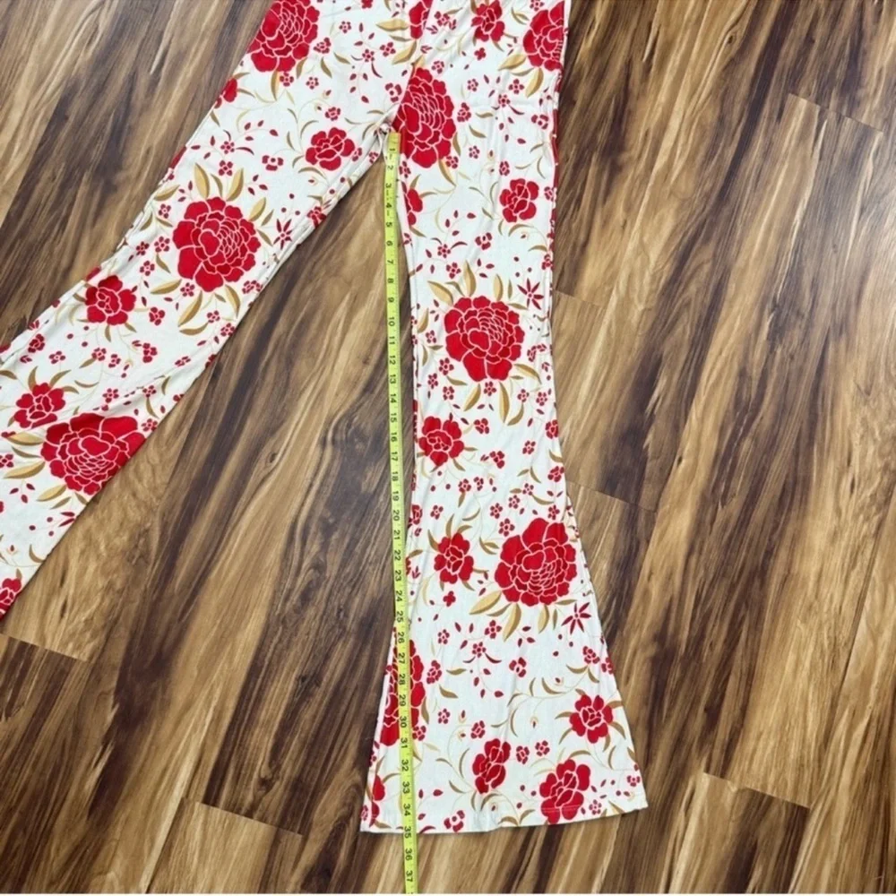 Free People Novella Royal Floral Flare Pants